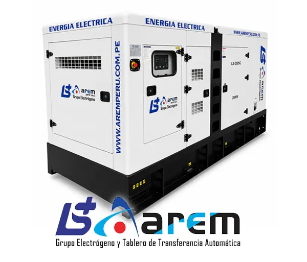 Grupo electrógeno diésel industrial para suministro de energía de respaldo