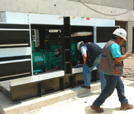 Grupo electrógeno diésel industrial para suministro de energía de respaldo